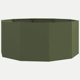 Planter Olive Green 120 x 120 x 50 cm Steel 883748
