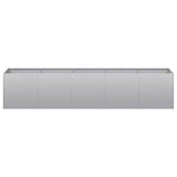 Planter 200x40x40 cm Galvanised Steel 860687