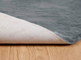 Anti-Slip Faux Rabbit Fur Rug OLITE Anthracite 200 cm 42021781