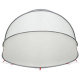 Pool Dome Folding Manual Grey and Orange 500 x 500 x 236 cm 42001123