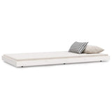 Bed Frame without Mattress White 100x200 cm Solid Wood Pine 823490