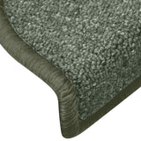 Stair Mats 15 pcs 65x24x4 cm Dark Green Half Round Large 322361