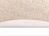Anti-slip Shaggy Rug Cream 120 x 120 cm PP 4019788