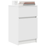 Bedside Cabinet White 39x35x65 cm Engineered Wood 861319