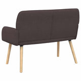 2 Seater Sofa with Solid Wood Legs 2-Seater Dark Brown 42051034