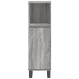 3 Piece Bathroom Cabinet Set Grey Sonoma Engineered Wood 3187803