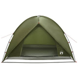 Camping Tent with Rainfly Water-resistant Dome Olive Green 42029004