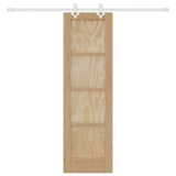 Sliding Door Natural and White 61 x 198.5 cm Solid Pine Wood 3445530