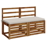2-Piece Bench Cushions SOEST 2 pcs 100% Polyester White 949319