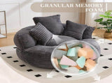 GOMYWAY Bean Bag Chairs for Adults/Kids,Large Bean Bag Chair with 3 Pillows & Armrest, Soft Corduroy W2678P489500