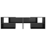 TV Cabinet High Gloss Grey 149x30x52 cm Engineered Wood 808367