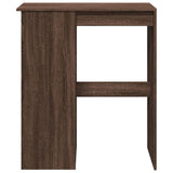 ZNTS Bar Table with Racks Brown Oak 90x47.5x103.5 cm Engineered Wood 854343