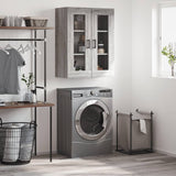 Wall Mounted Cabinet Grey Sonoma 69.5x34x90 cm 828490