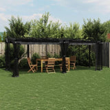 Gazebo with Mesh Walls Anthracite 6x3 m Steel 4003915