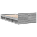 Bed Frame with Drawer without Mattress Grey Sonoma 90x200 cm 3280802