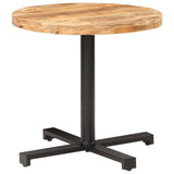 Bistro Table Round 80x75 cm Rough Mango Wood 320269