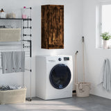 Wall Mounted Cabinet Smoked Oak 34.5x34x90 cm Engineered Wood 830521