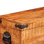 Storage Chest Set 2 Pieces Rough Mango Wood 241634