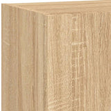 5 Piece TV Wall Units with LED Sonoma Oak Engineered Wood 3216692