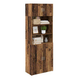Storage Cabinet Old Wood 80 x 42.5 x 225 cm Engineered Wood 3402818