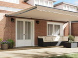Awning Frame Beige 500 x 300 cm Polyester with PU coating 3331349