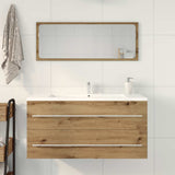 Bathroom Sink Cabinet Artisan Oak 100x38.5x48 cm Engineered Wood 862537