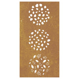 Garden Wall Decoration 105x55 cm Corten Steel Leaf Design 824494