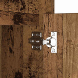 LED Bedside Cabinet with Drawer 2 pcs Old wood 38 x 34 x 61 cm 874144
