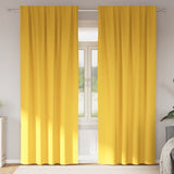 Blackout Curtains with Rings 2 pcs Mustard Yellow 245 x 140 cm 4107506