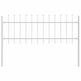 Garden Fence WOERDEN 1.7 x 0.6 m Powder-coated Steel White 42003878