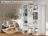 21-Compartment Bookshelf - White T3398P423855