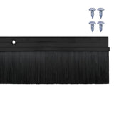 Screw-on Door Brush Seals 12 pcs Black 100 cm Aluminium Alloy 42019591