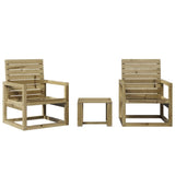 Garden Lounge Set Natural wood Vacuum pressure treated pine wood 832556