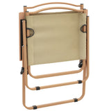 Camping Chair Set of 2 Beige 319484