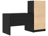 Desk with Drawer with Shelf with Storage 2 pcs Black Oak 3337354