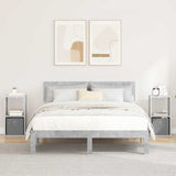 Bedside Table 2 pcs Concrete Grey 30.5 x 27 x 59.5 cm 8000619