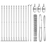 Welded Wire Fence with Concrete Base 25 x 1.2 m 3351510
