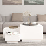 Storage Boxes with Lids 3 pcs White Solid Wood Pine 818246