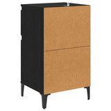Bedside Cabinet 2 pcs Black Oak 40 x 35 x 70 cm Engineered Wood 881256