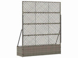 Garden Trellis Planter Grey 105 x 30 x 170 cm Metal 366623