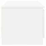 TV Cabinet White 140x40x35.5 cm Engineered Wood 800648