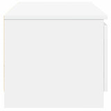 TV Cabinet White 140x40x35.5 cm Engineered Wood 800648