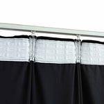 Blackout Curtains 2 pcs with Hooks Velvet Black 140x245 cm 134494