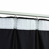 Blackout Curtains 2 pcs with Hooks Velvet Black 140x245 cm 134494
