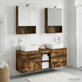 Bathroom Furniture Set 5 pcs Smoked Oak 50 x 14.5 x 70 cm 3406843