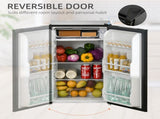 91 Litre Freestanding Under Counter Fridge Freezer, Small Fridge with Chiller Box, Adjustable T3398P343462