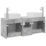 Bathroom Cabinet Set 3 pcs Concrete Grey 49.5 x 41 x 63 cm 3405640