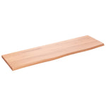 Bathroom Countertop Light Brown 100x30x2 cm Treated Solid Wood 3156125