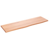 Bathroom Countertop Light Brown 100x30x2 cm Treated Solid Wood 3156125