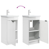 Bathroom Vanity with Sink High Gloss White 42 x 40 x 84.5 cm 890088